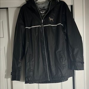 Black Dog Hooded Rain Jacket XL